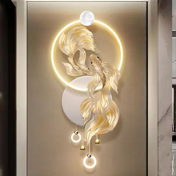 3D LED Wall Lights Decorative Painting Lamp with Symbolic Touch for Corridor & Home Decor